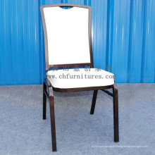 Chaise à bascule en tissu blanc pour restaurant (YC-C67-01)